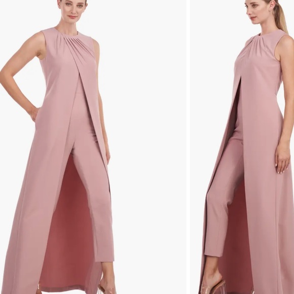 Riya Maxi Jumpsuit in Rosewood - Picture 3 of 9